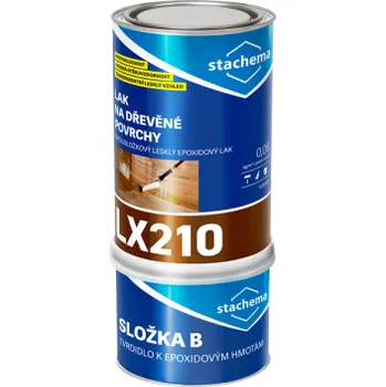 Lak na dřevo LX210 Lak na dřevěné povrchy lesklý, set 10 L