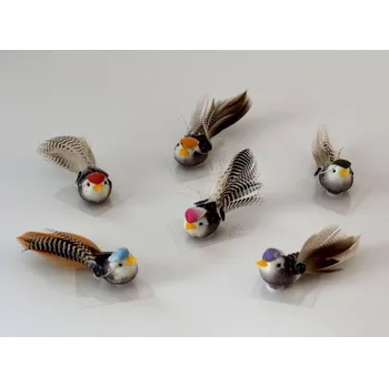 Velikonoční dekorace Ptáček z pěnovky se samolepkou ČERVENÝ