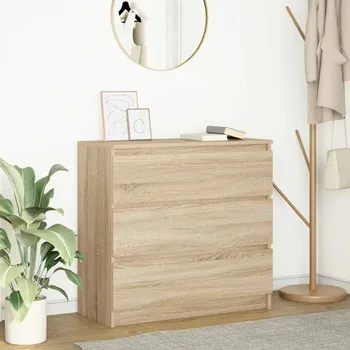 vidaXL Příborník dub sonoma 80x35x76 cm kompozitní dřevo