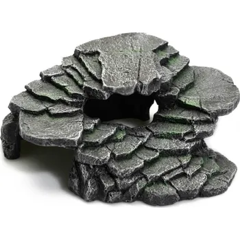 Dekorace do terária GiganTerra Ostrůvek pro vodní želvy tmavý 22 x 15 x 8,5 cm