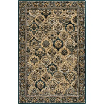 Koberec Koberec Agnella Forenza smaragd 100% VLNA ISFAHÁN 133x180 cm