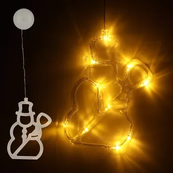 Vánoční dekorace KIK LED závěsná světla Vánoční dekorace sněhulák 49cm 10 LED diod