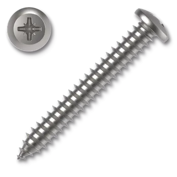 Šroub Šroub do plechu s půlkulatou hlavou 4,8x32 PH2 ZB DIN 7981C závit celý