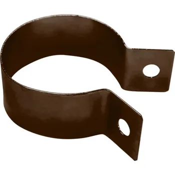 Pletivo Objímka pro sloupek; 50mm; Zn+PVC; Hnědá