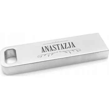 USB flash disk Flash disk MemoRabbit Mini flash disk DS-0829 s velkým otvorem + GRAVÍROVÁNÍ 2 GB USB 2.0 stříbrný