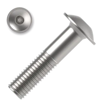 Šroub Šroub s půlkulatou hlavou s límcem, imbus M6x40 ZB ISO 7380-2 FL 10.9