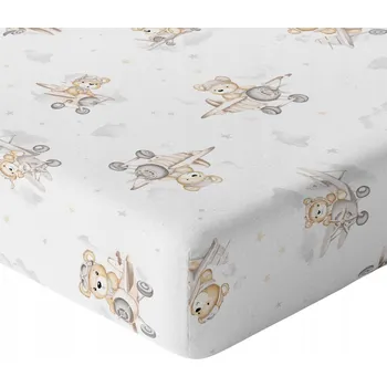 Prostěradlo PROSTĚRADLO DO POSTÝLKY 160x80 S GUMIČKOU HRUBÁ BAVLNA 100% POLSKÝ VÝROBEK