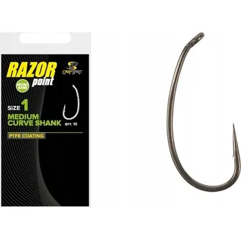 Rybářský háček Háčky zemní s otřepem Carp spirit Medium Curve Shank 10 ks