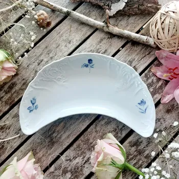 BERNADOTTE miska na kosti, modrá květina, Thun 1794 (Porcelánová miska 2. jakost)