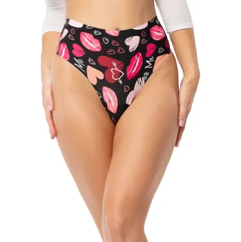 Dámské spodní prádlo Dámská tanga Kiss Me maxi - JULIMEX černá XL