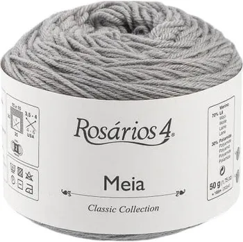 Příze Rosários 4 Meia 09 Medium Grey Pletací příze
