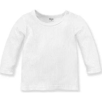 Koupání kojence PINOKIO Tričko vroubkované dlouhý rukáv Lovely Day uni bílá vel. 80
