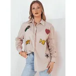 Béžová košile s nášivkami CAMBIL DY0411 Velikost: ONE SIZE