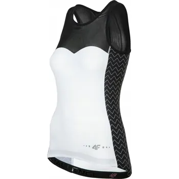 cyklistický dres Cyklistický dres 4F XS bílý