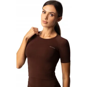 Dámské tričko SPAIO RASHGUARD ADAPT tričko s krátkým rukávem coffee M