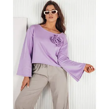 Dámská mikina Světle fialová mikina se zvonovými rukávy ARNES RY2428 Velikost: ONE SIZE