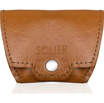 Peněženka Pánská hnědá peněženka na mince SOLIER SA10 CAMEL Velikost: ONE SIZE