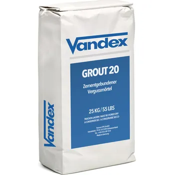 beton VANDEX GROUT 20, 25 kg, cementová zálivková hmota Balení: 25 kg