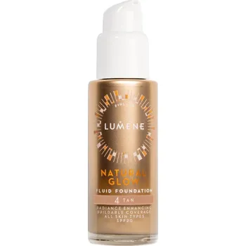 Make-up Lumene, Natural Glow Fluid Foundation SPF20 Rozjasňujúci a vyhladzujúci podkladový krém 4 Tan 30ml