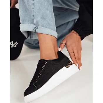 Dámské tenisky Černé stylové tenisky na platformě ALISON ZY0475 Velikost: 39