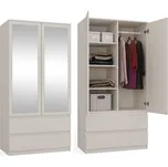 Šatní skříň se zrcadlem MALWA SS-90 kašmír