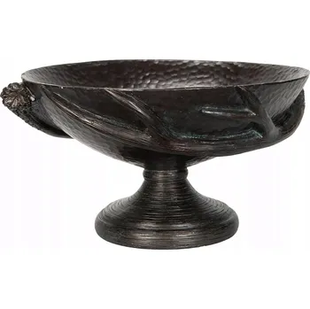 MISA ZELENÁ KULATÁ VELKÁ ČERNÁ 31cm podnos na ovoce dekorace