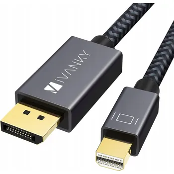 Video kabel IVANKY Kabel Mini DisplayPort na DisplayPort 4K 60Hz 1m Šedý