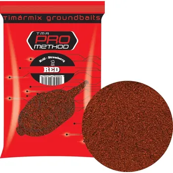 Návnadová surovina Pro Method 1kg Red (Krill/Strawberry)
