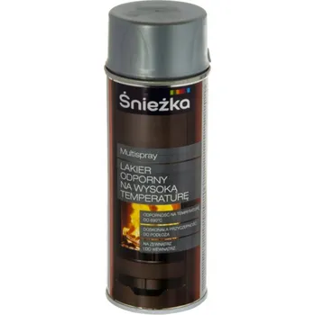 Barva ve spreji Sprej na kov Śnieżka stříbrný 0,40 l, žáruvzdorný