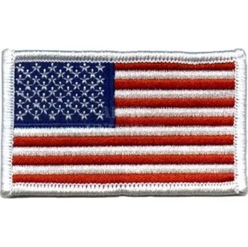 Nášivka Nášivka US vlajka 5 x 7,5 cm barevná s bílým lemem (Nášivka US vlajka 5 x 7,5 cm barevná s bílým lemem)