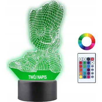 Lampička Noční lampa Umění Gravírování, vícebarevná