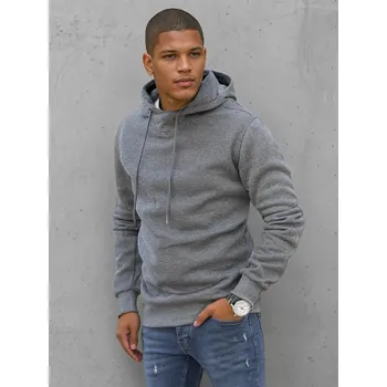 Pánská mikina Tmavě šedá mikina s kapucí BX5427 Velikost: L