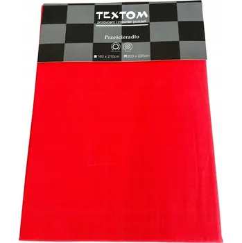 Prostěradlo BAVLNA PROSTĚRADLO % BAVLNA 160x210CM SVĚTLE ČERVENÉ BEZ VYZTYVÁNÍ