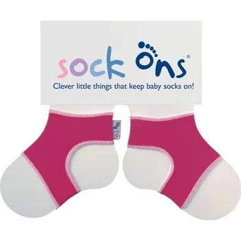 KIKKO Sock Ons Držák ponožek Classic - Fuchsia (0-6m)