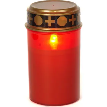 Svíčka HomeLife Elektrická svíčka LED červená