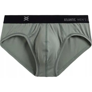 Slipy Pánské slipy ATLANTIC MP-162 Sportovní BAVLNA khaki L