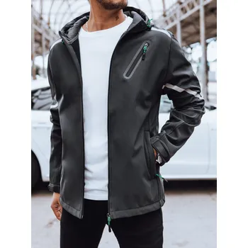 Pánská větrovka Tmavě šedá softshellová bunda TX4481 Velikost: 2XL