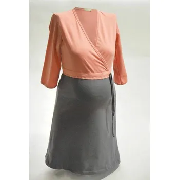 Dámská noční košile NIKA Košile noční INTIMA 038 lososova-antracit M