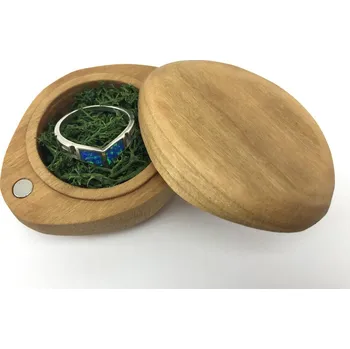 Dárková krabička Wook | dřevěná krabička na snubní prsten Beholder - třešeň 335