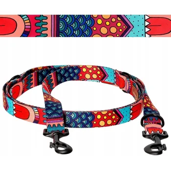 Vodítko pro psa VODÍTKO univerzální 2,4 metru STŘEDNÍ PES popruh 20 mm Ukory VZORY