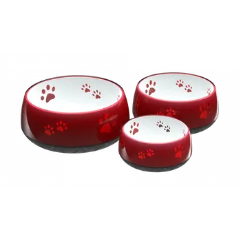 Miska pro psa Protiskluzová stabilní miska pro psy HS červená Objem: 1800 ml