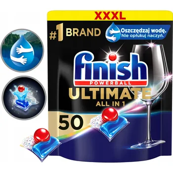 Přípravek do myčky TABLETY DO MYČKY FINISH ULTIMATE DEEP CLEAN & SHINE CITRON, 50 KS