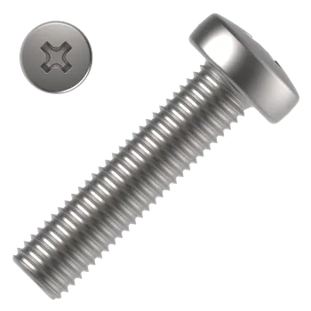 Šroub Šroub s půlk. hlavou M4x12 mm ZB PH, DIN 7985 4.8