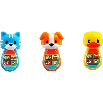 Hračka pro nejmenší Navystar Telefon pro nejmenší 69088 - modrá kočička
