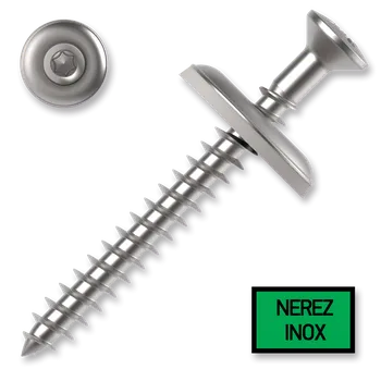 Šroub Šroub klempířský DIN 7995 s EPDM podložkou 4,5 x 80 mm, TX20, nerez A2