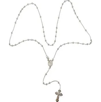 Náhrdelník Stříbrný růženec Miracolosa délka náhrdelníku 60cm