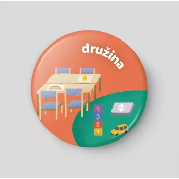 Magnetická kreslící tabulka Družina - plánovací magnetka