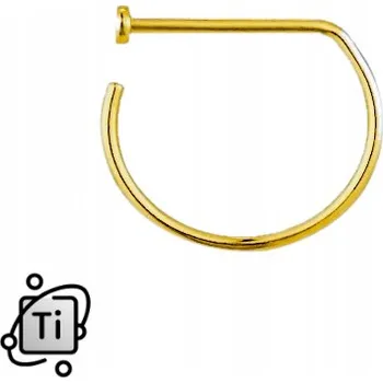 Piercing Kroužek do nosu OTHER Piercing zlatý, průměr drátu 0,80 mm, vnitřní průměr 8,00 mm