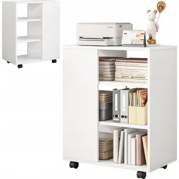 Konferenční stolek Stolek Rebiko obdélníkový 60 x 35 x 75 cm bílý