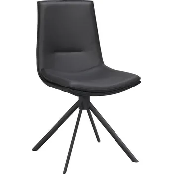 Jídelní židle Rowico Otočná židle LOWELL černá kůže 120253